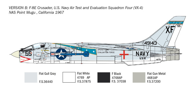 Italeri 1456 1:72 Vought F-8E Crusader