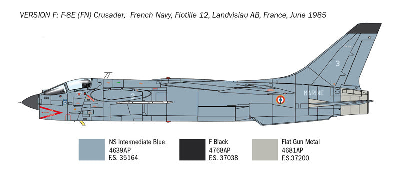 Italeri 1456 1:72 Vought F-8E Crusader