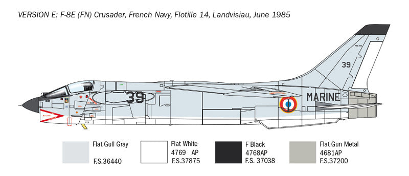 Italeri 1456 1:72 Vought F-8E Crusader