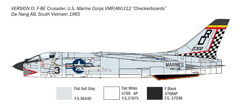 Italeri 1456 1:72 Vought F-8E Crusader