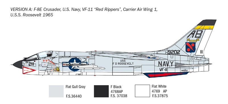 Italeri 1456 1:72 Vought F-8E Crusader