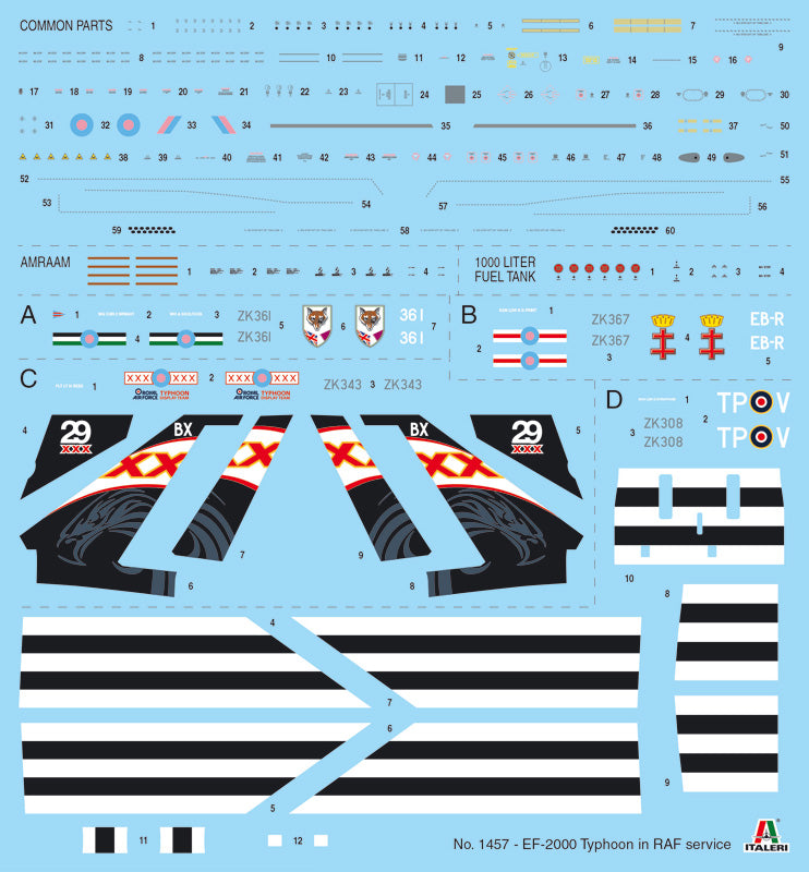 Italeri 1457 1:72 Eurofighter EF-2000 Typhoon in R.A.F. Service