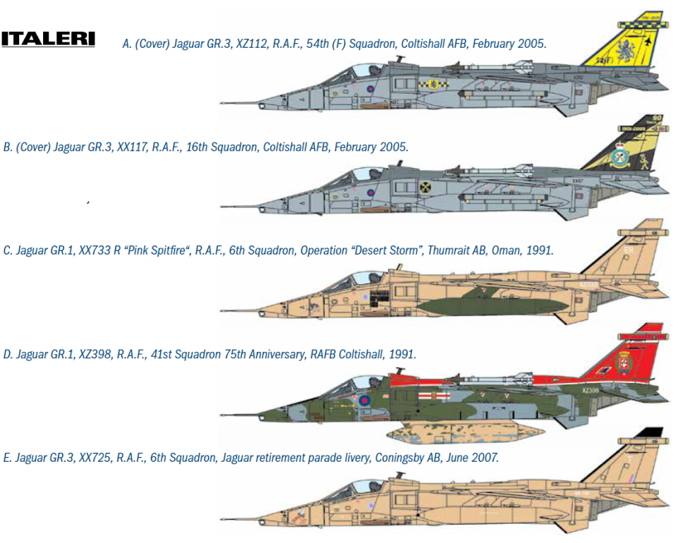 Italeri 1459 1:72 Sepecat Jaguar GR.1 / GR.3