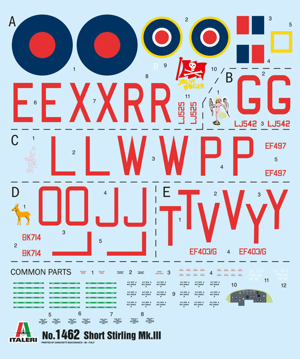 Italeri 1462 1:72 Short Stirling Mk.III