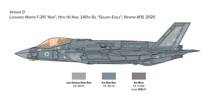 Italeri 1464 1:72 Lockheed-Martin F-35A Lightning (Beast Mode)