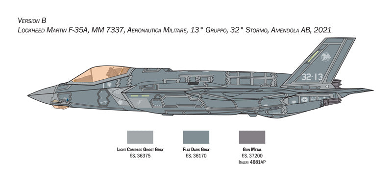 Italeri 1464 1:72 Lockheed-Martin F-35A Lightning (Beast Mode)