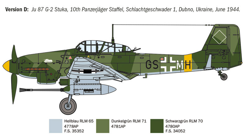 Italeri 1466 1:72 Junkers Ju-87 G-2 Kanonenvogel