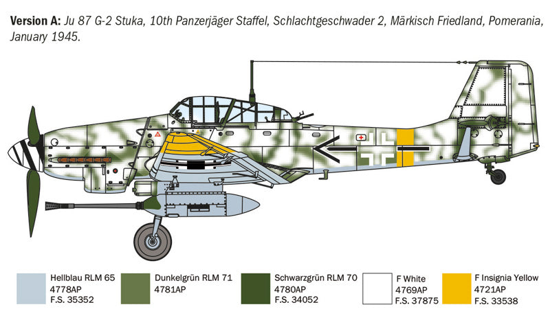 Italeri 1466 1:72 Junkers Ju-87 G-2 Kanonenvogel