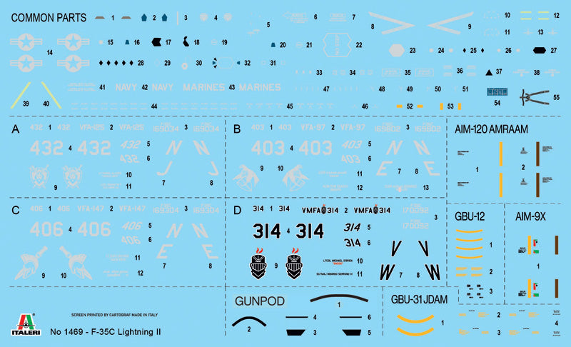 Italeri 1469 1:72 Lockheed Martin F-25C Lightning II