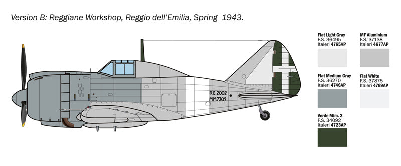 Italeri 1472 1:72 Reggiane Re.2002 Ariete