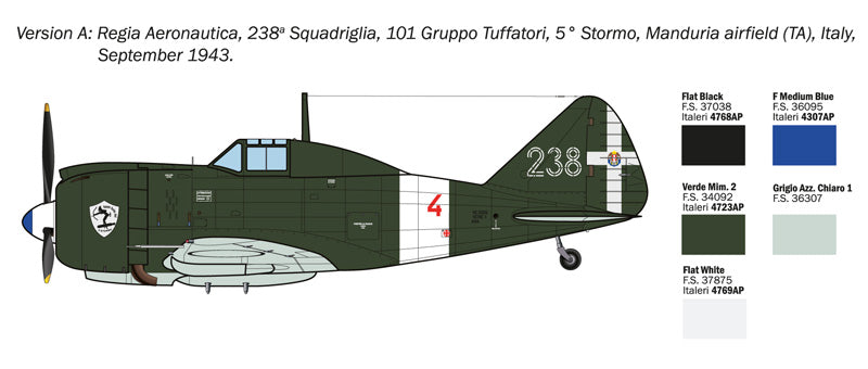 Italeri 1472 1:72 Reggiane Re.2002 Ariete