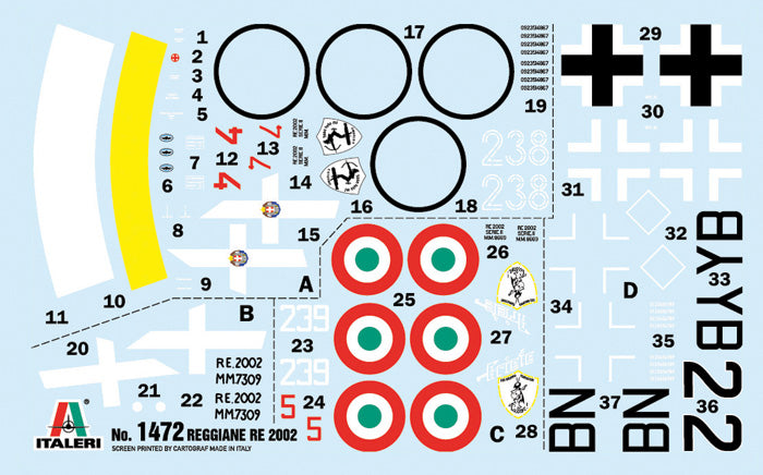 Italeri 1472 1:72 Reggiane Re.2002 Ariete