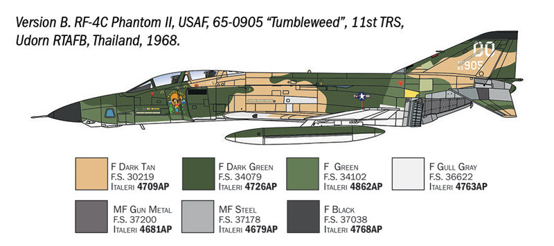 Italeri 1477 1:72 McDonnell RF-4C/RF-4E Phantom