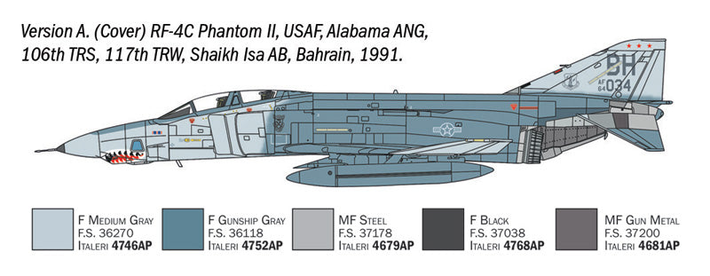 Italeri 1477 1:72 McDonnell RF-4C/RF-4E Phantom