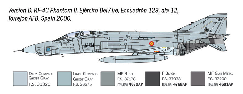Italeri 1477 1:72 McDonnell RF-4C/RF-4E Phantom