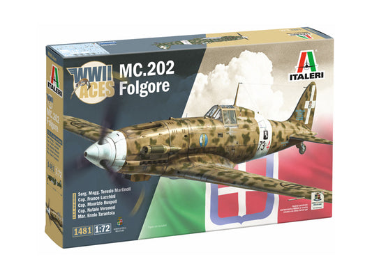 Italeri 1481 1:72 Macchi MC.202 Folgore Aces