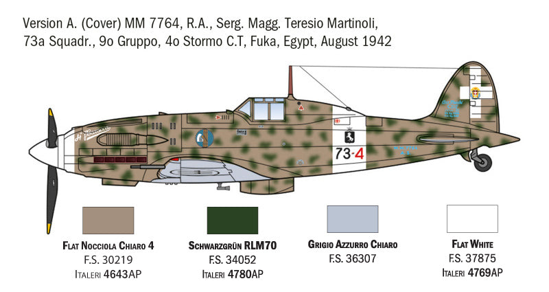Italeri 1481 1:72 Macchi MC.202 Folgore Aces