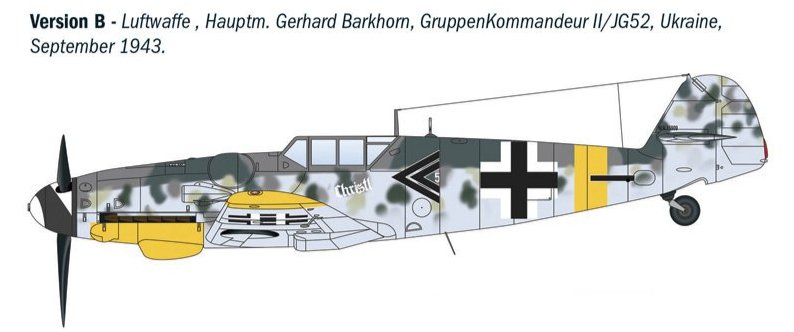Italeri 1483 1:72 Messerschmitt Bf-109G Aces