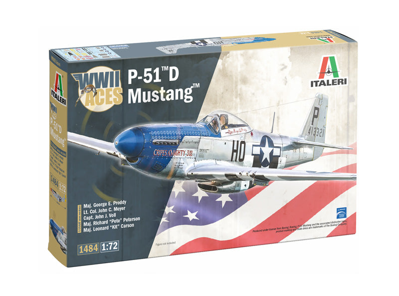 Italeri 1484 1:72 North-American P-51D Mustang Aces