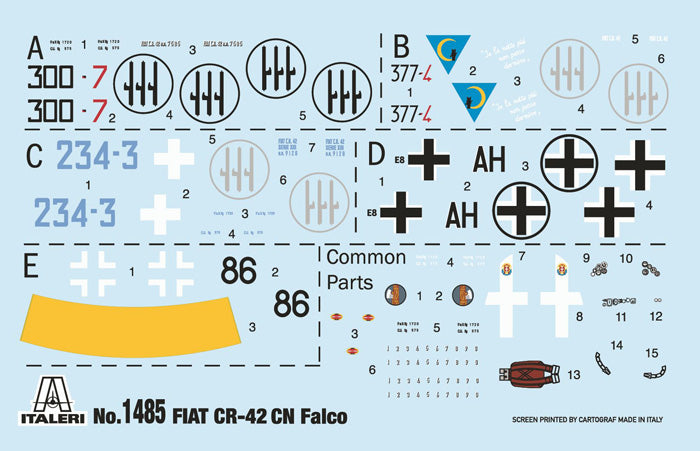Italeri 1485 1:72 FIAT CR.42 CN â€œFalcoâ€ Night Fighter