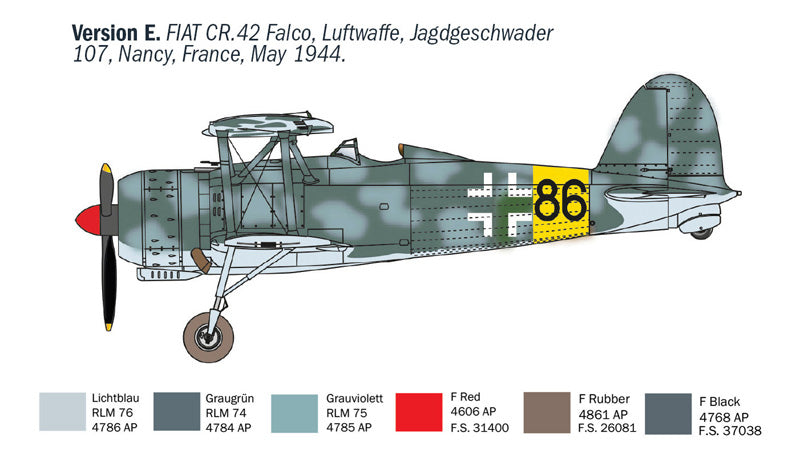 Italeri 1485 1:72 FIAT CR.42 CN â€œFalcoâ€ Night Fighter