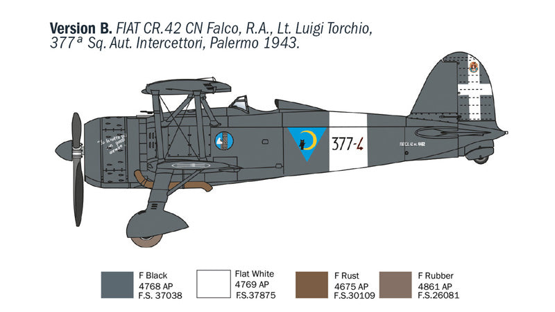 Italeri 1485 1:72 FIAT CR.42 CN â€œFalcoâ€ Night Fighter