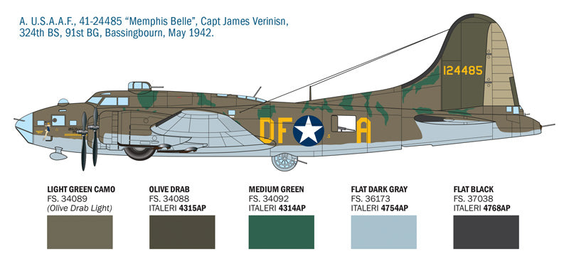 Italeri 1487 1:72 Boeing B-17F Flying Fortress
