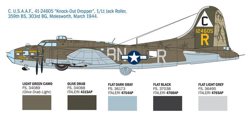Italeri 1487 1:72 Boeing B-17F Flying Fortress