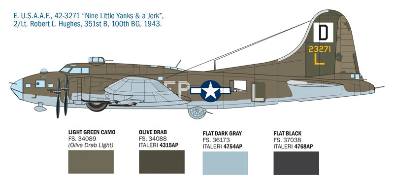 Italeri 1487 1:72 Boeing B-17F Flying Fortress