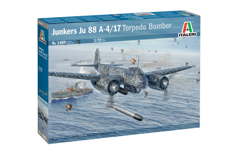 Italeri 1489 1:72 Junkers Ju-88A-17 Torpedo Bomber.