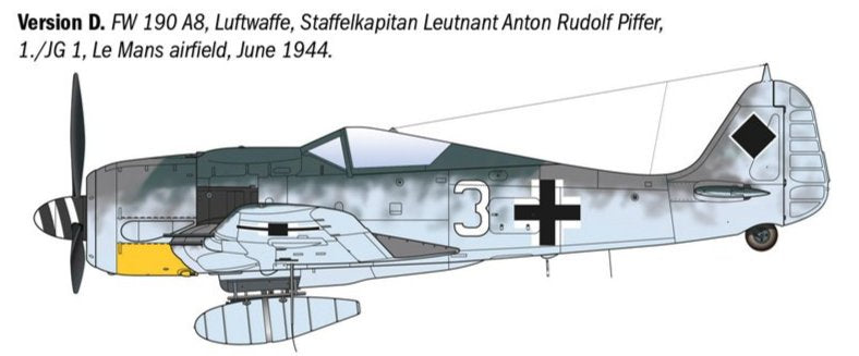 Italeri 1490 1:72 Focke-Wulf Fw-190 A-8/F Aces.