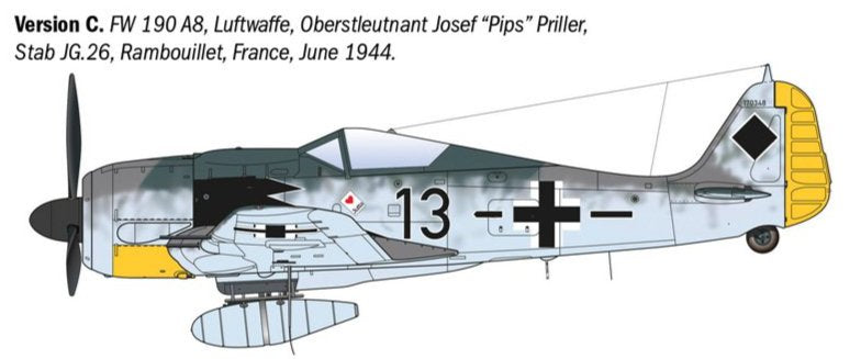 Italeri 1490 1:72 Focke-Wulf Fw-190 A-8/F Aces.