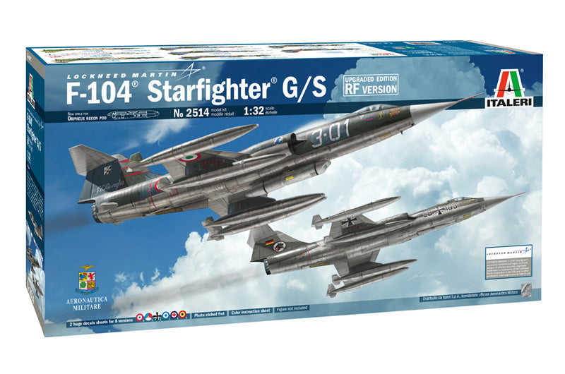 Italeri 2514 1:32 Lockheed F-104G Starfighter G/S RF Upgraded Edition