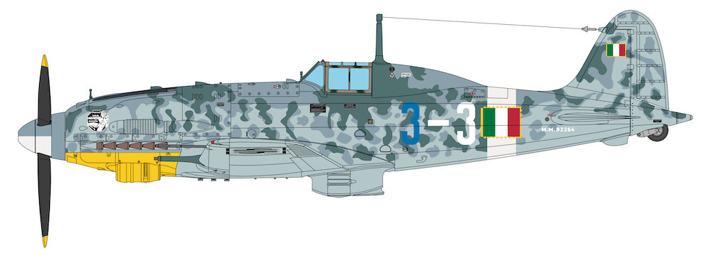 Italeri 2519 1:32 Macchi Mc.205 Veltro - upgraded moulds