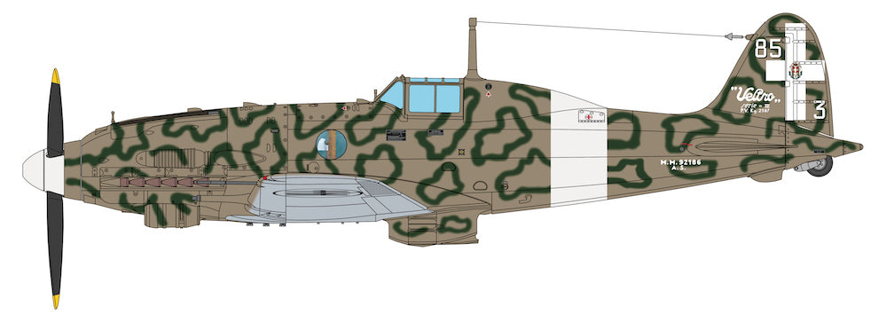 Italeri 2519 1:32 Macchi Mc.205 Veltro - upgraded moulds