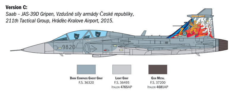 Italeri 2664 1:48 Saab JAS-39B Gripen twin seater