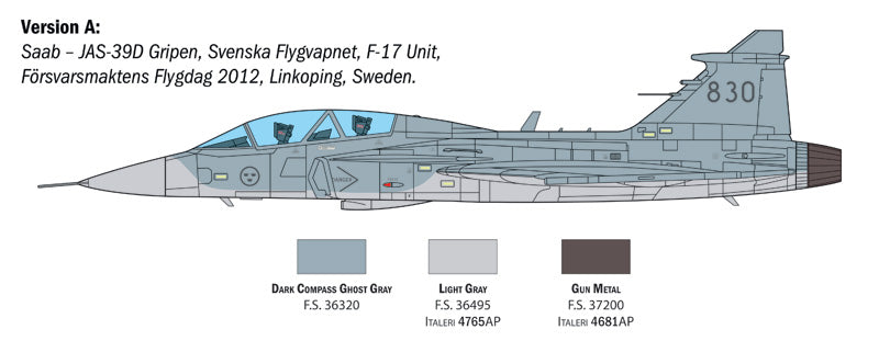 Italeri 2664 1:48 Saab JAS-39B Gripen twin seater