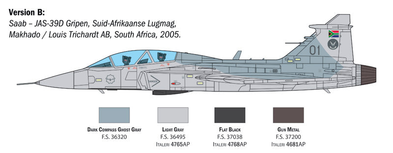 Italeri 2664 1:48 Saab JAS-39B Gripen twin seater