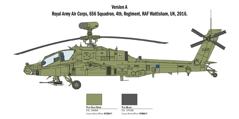 Italeri 2748 1:48 AH-64D Apache Longbow