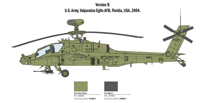 Italeri 2748 1:48 AH-64D Apache Longbow