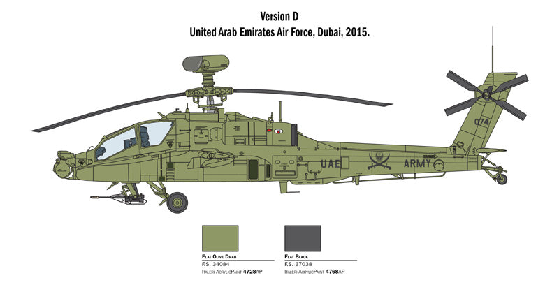 Italeri 2748 1:48 AH-64D Apache Longbow