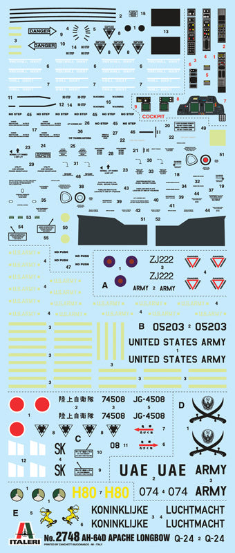 Italeri 2748 1:48 AH-64D Apache Longbow