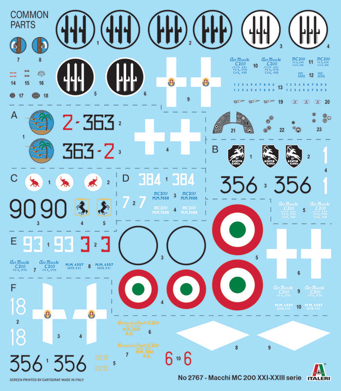 Italeri 2767 1:48 Macchi C.200 XXI Series