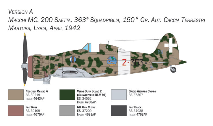 Italeri 2767 1:48 Macchi C.200 XXI Series