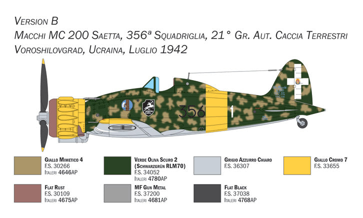 Italeri 2767 1:48 Macchi C.200 XXI Series