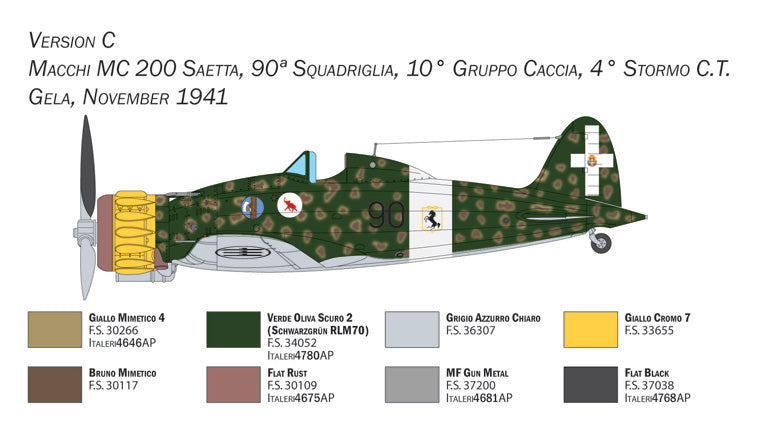 Italeri 2767 1:48 Macchi C.200 XXI Series