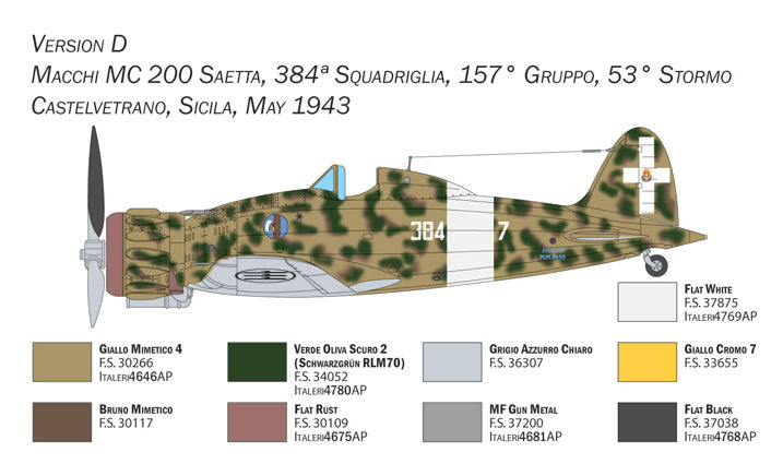 Italeri 2767 1:48 Macchi C.200 XXI Series