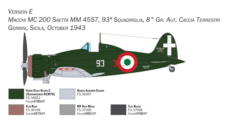 Italeri 2767 1:48 Macchi C.200 XXI Series