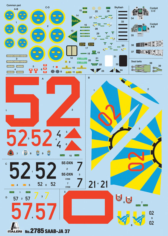 Italeri 2785 1:48 Saab JA-37/AJ-37 'Viggen'