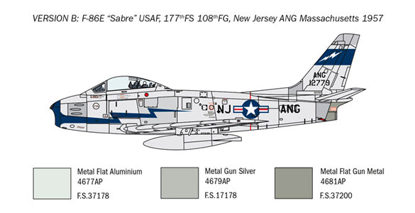 Italeri 2799 1:48 North-American F-86E Sabre